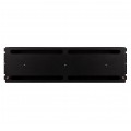 Panel dystrybucji napięć RACK 19" 3U szyna montażowa TS35 TH35 czarny