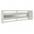 Panel dystrybucji napięć RACK 19" 3U szyna montażowa TS35 TH35 szary