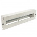 Panel dystrybucji napięć RACK 19" 3U szyna montażowa TS35 TH35 szary