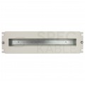 Panel dystrybucji napięć RACK 19" 3U szyna montażowa TS35 TH35 szary