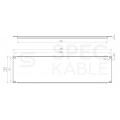 Panel maskujący do szafy RACK 19" 3U czarny
