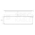 Panel maskujący do szafy RACK 19" 3U szary
