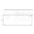 Panel maskujący do szafy RACK 19" 4U szary