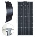 Panel solarny elastyczny Flex PV monokrystaliczny Bateria słoneczna 18V 200W turystyczna do kamperów (folia PET+EVA) + 2x przewód MC4