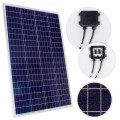 Panel solarny PV polikrystaliczny Bateria słoneczna 18V 110W turystyczna do kamperów + 2x przewód MC4 0,9m