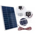 Panel solarny PV polikrystaliczny Bateria słoneczna 18V 50W turystyczna do kamperów + przewód 5m