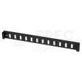 Patch panel pusty RACK 19" 1U 12xSC duplex czarny