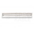 Patch panel pusty RACK 19" 1U na 24 moduły keystone szary STP DIGITUS