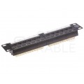 Patch panel RACK 10" kat.5e 12p UTP 1U czarny Alantec