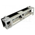 Patch panel RACK 10" kat.5e 12p UTP naścienny 1U czarny