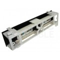 Patch panel RACK 10" kat.5e 12p UTP naścienny 1U czarny