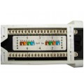 Patch panel RACK 10" kat.5e 12p UTP naścienny 1U czarny