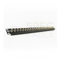 Patch panel RACK 19" 24 porty BNC 1U czarny
