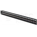 Patch panel RACK 19" 24 porty typu F 1U czarny LANBERG