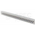 Patch panel RACK 19" 24 porty typu F 1U szary LANBERG