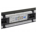 Patch panel RACK 19" kat.5e 24p UTP 1U czarny Alantec