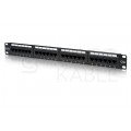 Patch panel RACK 19" kat.5e 24p UTP 1U czarny DIGITUS