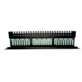 Patch panel RACK 19" kat.5e 24p UTP z półką 1U czarny DIGITUS