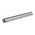 Patch panel RACK 19" kat.5e 24p UTP z półką 1U grafit DataGate+ Molex