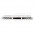 Patch panel RACK 19" kat.6 24p FTP 1U szary LANBERG
