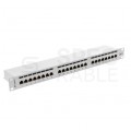 Patch panel RACK 19" kat.6 24p FTP 1U szary LANBERG
