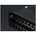 Patch panel RACK 19" kat.6 24p STP z półką czarny Alantec