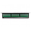 Patch panel RACK 19" kat.6 48p UTP z półką 1U NEKU