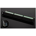 Patch panel RACK 19" kat.6 48p UTP z półką 1U NEKU