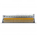 Patch panel RACK 19" kat.6A 24p FTP z półką 1U czarny NEKU