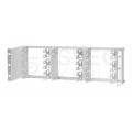 Patch panel telefoniczny RACK 19" 3U na 18 złączy LSA (180 par)