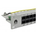 Patch panel telefoniczny RACK 19" kat.3 50xRJ45 8P4C 1U szary