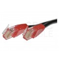 Patchcord crossover UTP kat.5e kabel sieciowy LAN skrosowany 2x RJ45 linka czarny 1m ACT