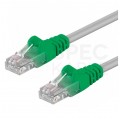 Patchcord crossover UTP kat.5e kabel sieciowy LAN skrosowany 2x RJ45 linka szary 2m Goobay