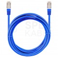 Patchcord FTP kat.5e kabel sieciowy LAN 2x RJ45 linka niebieski 0,5m NEKU