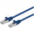 Patchcord FTP kat.5e kabel sieciowy LAN 2x RJ45 linka niebieski 2m Goobay
