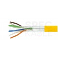 Patchcord FTP kat.5e kabel sieciowy LAN 2x RJ45 linka PVC żółty 0,5m NEKU