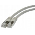 Patchcord FTP kat.5e kabel sieciowy LAN 2x RJ45 linka szary 0,5m