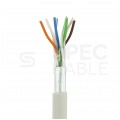 Patchcord FTP kat.5e kabel sieciowy LAN 2x RJ45 linka szary 0,5m NEKU