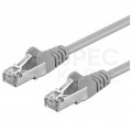 Patchcord FTP kat.5e kabel sieciowy LAN 2x RJ45 linka szary 15m Goobay