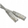 Patchcord FTP kat.5e kabel sieciowy LAN 2x RJ45 linka szary 1m