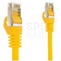 Patchcord FTP kat.5e kabel sieciowy LAN 2x RJ45 linka żółty 0,5m NEKU