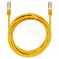 Patchcord FTP kat.5e kabel sieciowy LAN 2x RJ45 linka żółty 0,5m NEKU