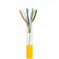 Patchcord FTP kat.5e kabel sieciowy LAN 2x RJ45 linka żółty 1m NEKU