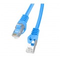 Patchcord FTP kat.6 kabel sieciowy LAN 2x RJ45 linka niebieski 0,5m LANBERG