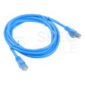 Patchcord FTP kat.6 kabel sieciowy LAN 2x RJ45 linka niebieski 0,5m LANBERG