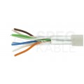 Patchcord FTP kat.6 kabel sieciowy LAN 2x RJ45 linka PVC szary 2m NEKU