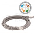 Patchcord FTP kat.6 kabel sieciowy LAN 2x RJ45 linka szary 10m Alantec