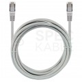 Patchcord FTP kat.6 kabel sieciowy LAN 2x RJ45 linka szary 1m