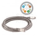 Patchcord FTP kat.6 kabel sieciowy LAN 2x RJ45 linka szary 3m Alantec