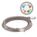 Patchcord FTP kat.6 kabel sieciowy LAN 2x RJ45 linka szary 5m Alantec